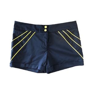 Adam Lippes Retro Style Navy Shorts